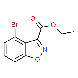 4-溴苯并[D]异恶唑-3-羧酸乙酯结构式