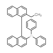 R-(+)-1,1'-联萘-2'-乙基-2-二苯膦结构式