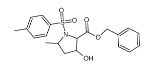 benzyl 3-hydroxy-5-methyl-1-tosylpyrrolidine-2-carboxylate Structure