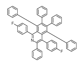 1,4-bis(4-fluorophenyl)-3,5,6,7,8-pentakis-phenylisoquinoline结构式