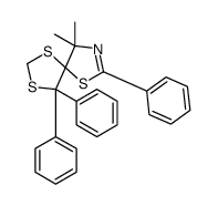 4,4-dimethyl-2,9,9-triphenyl-1,6,8-trithia-3-azaspiro[4.4]non-2-ene结构式