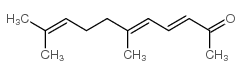 6,10-二甲基-3,5,9-十一三烯-2-酮结构式