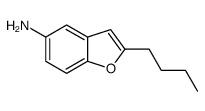 2-丁基-5-苯并呋喃胺结构式