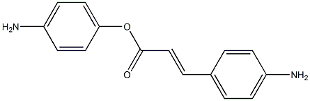 2-丙烯酸, 3-(4-氨基苯基)-, 4-氨基苯基 酯, (2E)-结构式