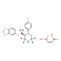 PAROXETINE-D6 MALEATE Structure