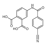 4-[(4-cyanobenzoyl)amino]phthalic acid Structure