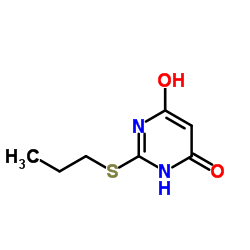 6-Hydroxy-2-(propylsulfanyl)pyrimidin-4(3H)-on Structure