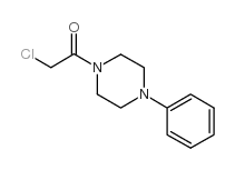 2-氯-1-(4-苯基哌唑)乙酮结构式