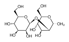 O-β-D-mannopyranosyl-(1->2)-D-mannopyranose Structure