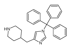 4-[(1-tritylimidazol-4-yl)methyl]piperidine结构式