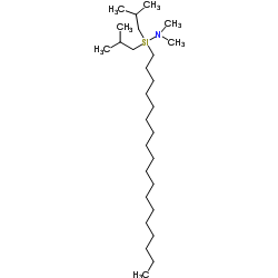 正十八烷基二异丁基(二甲基氨基)硅烷结构式
