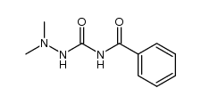 1,1-Dimethyl-4-benzoyl-semicarbazid Structure