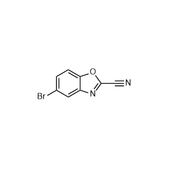 5-溴苯并[d]恶唑-2-甲腈结构式