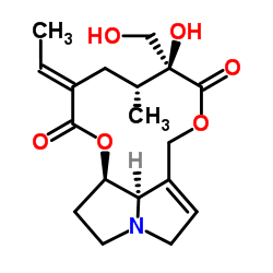 (15E)-12,18-Dihydroxysenecionan-11,16-dione structure