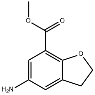 5-氨基-2,3-二氢苯并呋喃-7-羧酸甲酯结构式