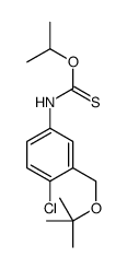O-propan-2-yl N-[4-chloro-3-[(2-methylpropan-2-yl)oxymethyl]phenyl]carbamothioate Structure