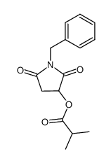 1-benzyl-3-isobutyryloxy-2,5-pyrrolidinedione Structure