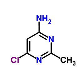 2-甲基-4-氨基-6-氯嘧啶结构式
