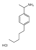1-(4-戊基苯基)乙胺盐酸盐结构式
