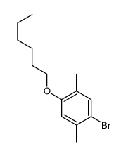 1-bromo-4-hexoxy-2,5-dimethylbenzene结构式