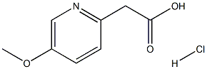 2-(5-甲氧基吡啶-2-基)乙酸盐酸盐结构式