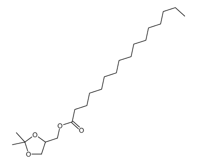 Hexadecanoic acid 2,2-dimethyl-1,3-dioxolan-4-ylmethyl ester结构式