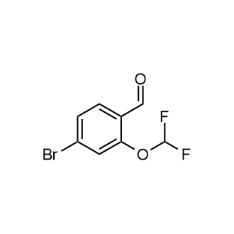 4-溴-2-(二氟甲氧基)苯甲醛结构式