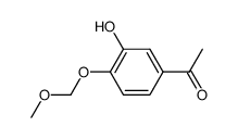 1-(3-hydroxy-4-(methoxymethoxy)phenyl)ethan-1-one结构式
