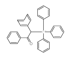 methanesulfonic acid; (2-oxo-1,2-diphenyl-ethyl)-triphenyl-phosphanium结构式