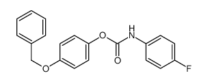 (4-phenylmethoxyphenyl) N-(4-fluorophenyl)carbamate结构式