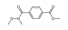 methyl 4-(N-methoxy-N-methylcarbamoyl)benzoate Structure