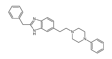 2-benzyl-6-[2-(4-phenylpiperazin-1-yl)ethyl]-1H-benzimidazole Structure