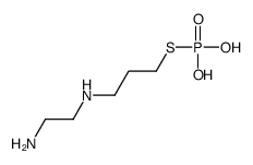 3-(2-aminoethylamino)propylsulfanylphosphonic acid Structure