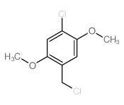 1-chloro-4-(chloromethyl)-2,5-dimethoxy-benzene Structure