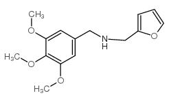 呋喃-2-基甲基-(3,4,5-三甲氧基-苄基)-胺结构式