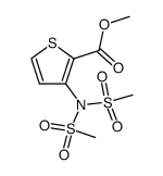 3-[双(甲磺酰基)氨基]噻吩-2-甲酸甲酯结构式