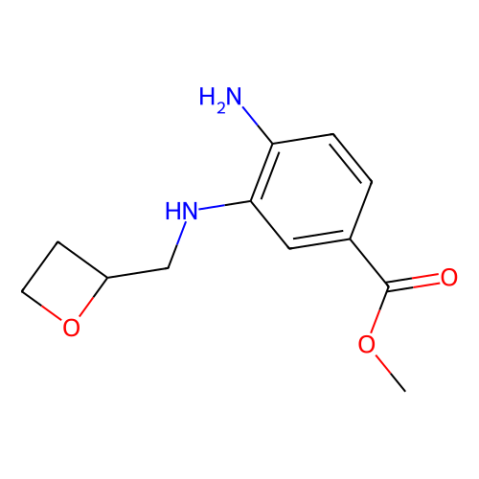 Benzoic acid, 4-amino-3-[[(2S)-2-oxetanylmethyl]amino]-, methyl ester结构式