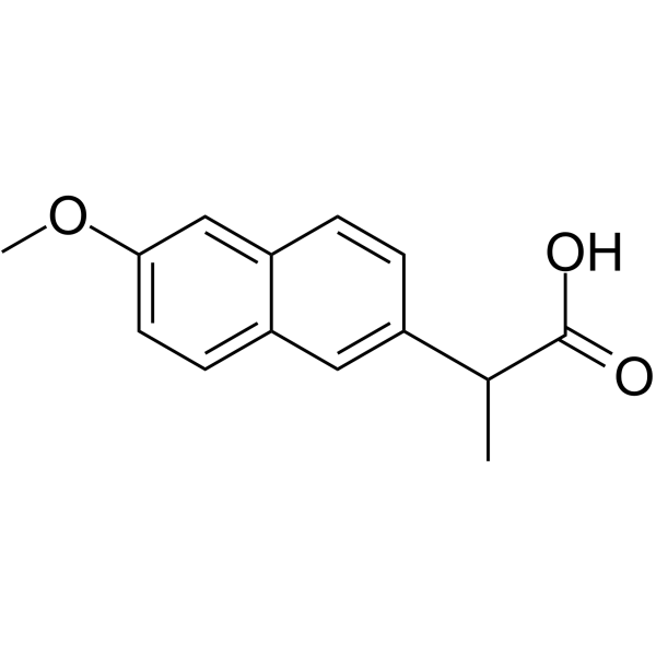 2-(6-Methoxynaphthalen-2-yl)propanoic acid Structure