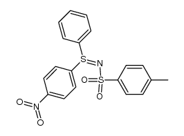 S-p-nitrophenyl-S-phenyl-N-tosylsulfilimine结构式