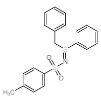 Benzenesulfonamide,4-methyl-N-[phenyl(phenylmethyl)-l4-sulfanylidene]- Structure