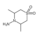 3,5-dimethyl-1,1-dioxo-1,4-thiazinan-4-amine Structure