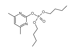 dibutyl (4,6-dimethyl-2-pyrimidyl) phosphate结构式