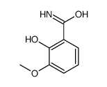 2-羟基-3-甲氧基苯甲酰胺结构式