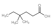 4,4-dimethylhexanoic acid Structure