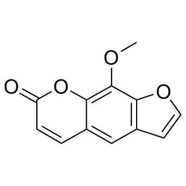 花椒毒素； 8-甲氧基补骨脂素结构式