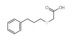 Acetic acid,2-[(3-phenylpropyl)thio]-结构式