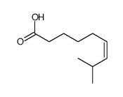(6Z)-8-甲基-6-壬烯酸结构式