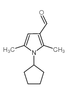 1-环戊基-2,5-二甲基-1H-吡咯-3-甲醛结构式
