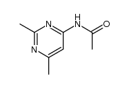 4-acetamido-2,6-dimethylpyrimidine结构式