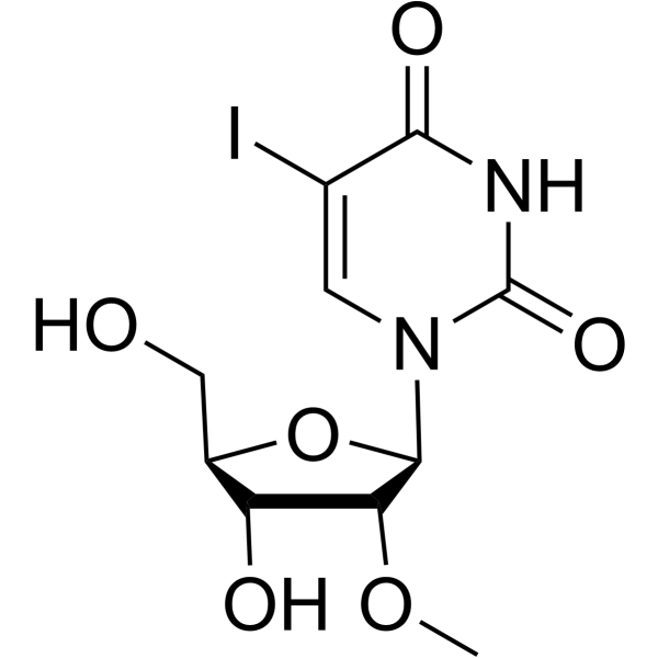 2'-甲氧基-5-碘-尿苷结构式